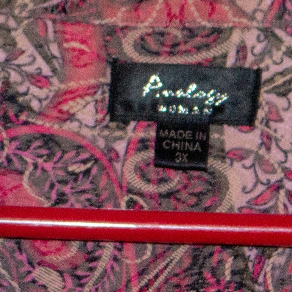 Pink and gray paisley print jacket - Picture 2 of 4